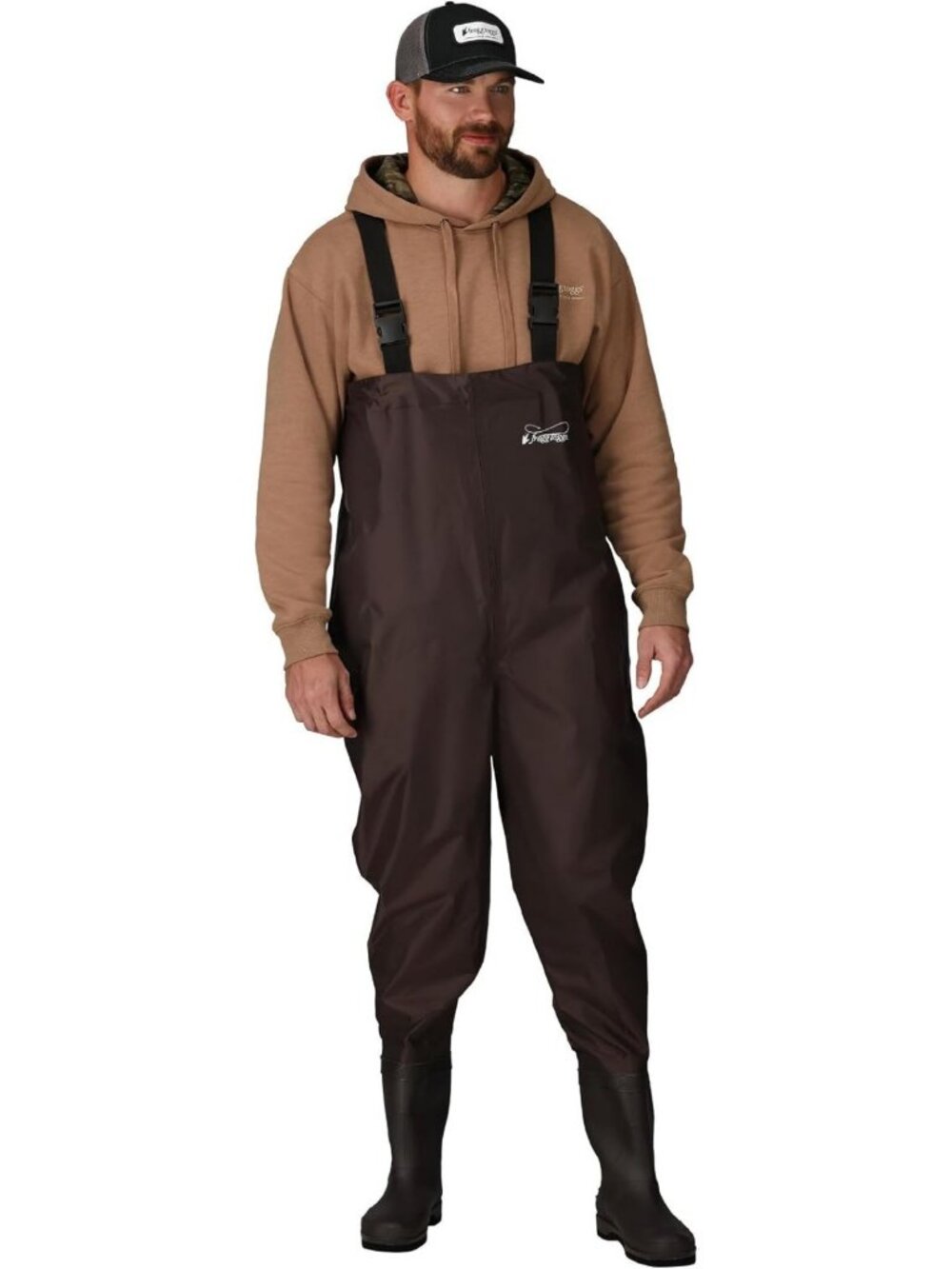 Men's Waterproof Fishing Chest Waders, PVC Bootfoot, Durable & Lightweight